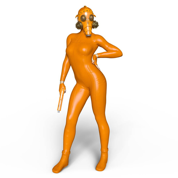 3D CG rendering of a super woman - Φωτογραφία, εικόνα