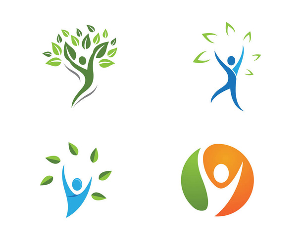 logotipo de vida saludable
 - Vector, imagen