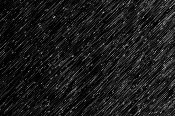 rain effect cross wind on black for screen overlay photo retouching - Photo, Image