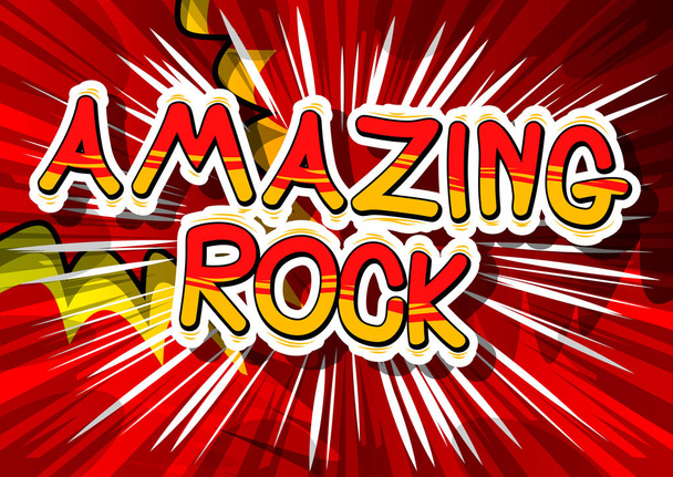 Amazing Rock - Mot de bande dessinée
. - Vecteur, image