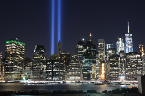 マンハッタンのダウンタウン、2017 年 9 月に 9/11 メモリアル ライト - 写真・画像