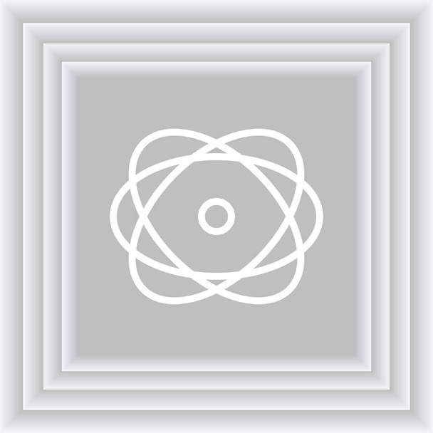 ícone web vector átomo
 - Vetor, Imagem