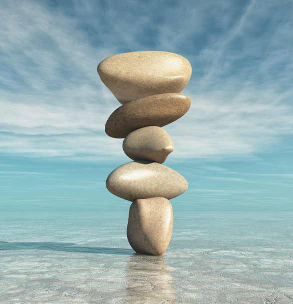Концепция изображения с медитационными камнями
 - Фото, изображение