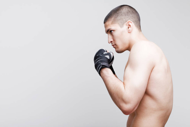Young boxer ready to punch - Fotó, kép