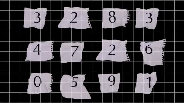 graph paper numbers - Footage, Video