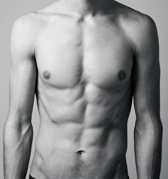 naked male torso relief - Foto, Imagem
