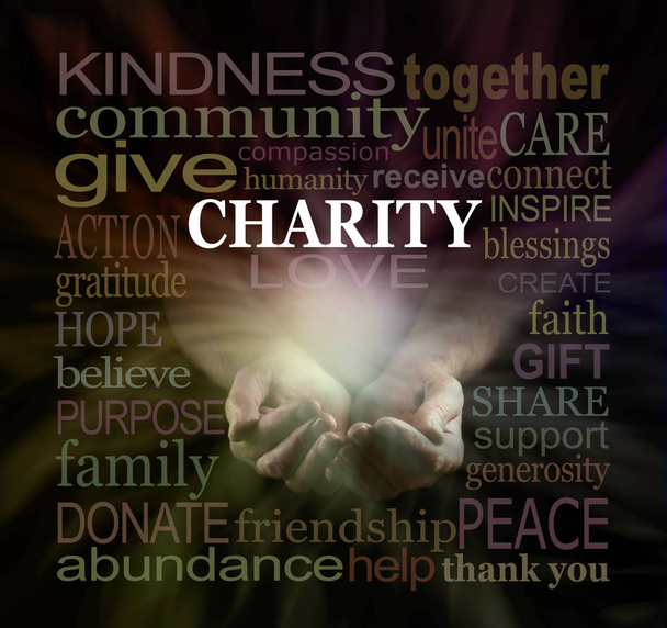 Segít a jótékonysági adománygyűjtő kampányt  - Fotó, kép
