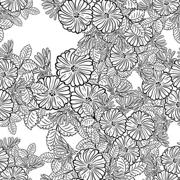pattern of flowers - Wektor, obraz