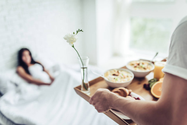 Breakfast in bed - Photo, Image