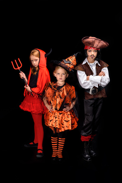 halloween devil, witch and pirate  - Foto, Imagem