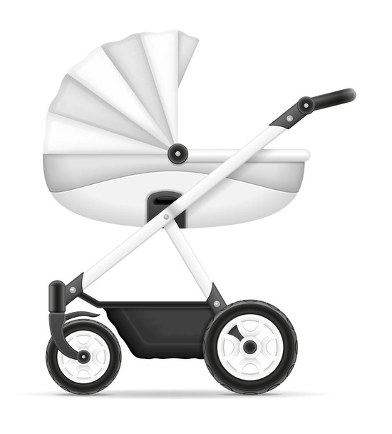 baby carriage stock vector illustration - Vector, Imagen