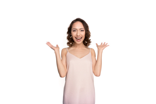 cheerful asian woman - Foto, imagen