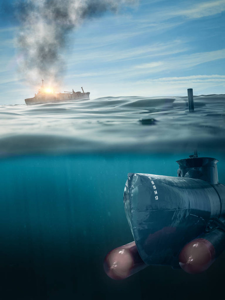 sous-marin en patrouille
 - Photo, image