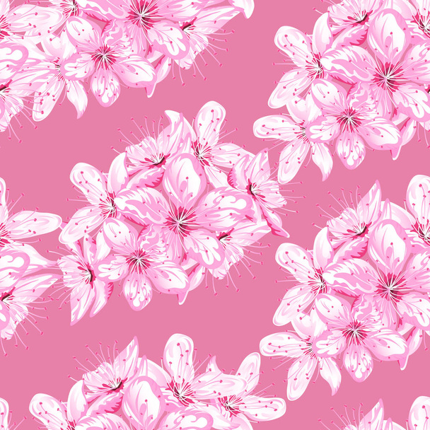 Kirschblüte nahtlos - Vektor, Bild