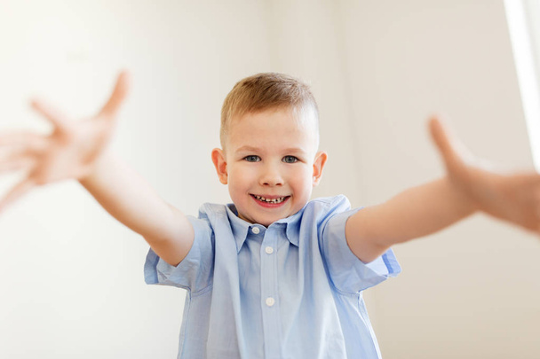 happy smiling little boy - Фото, изображение