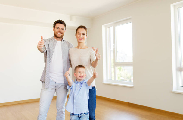 happy family with child moving to new home - Foto, Imagem