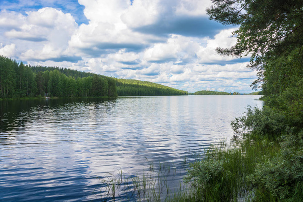 Water landscape in Karelia.  - Fotoğraf, Görsel