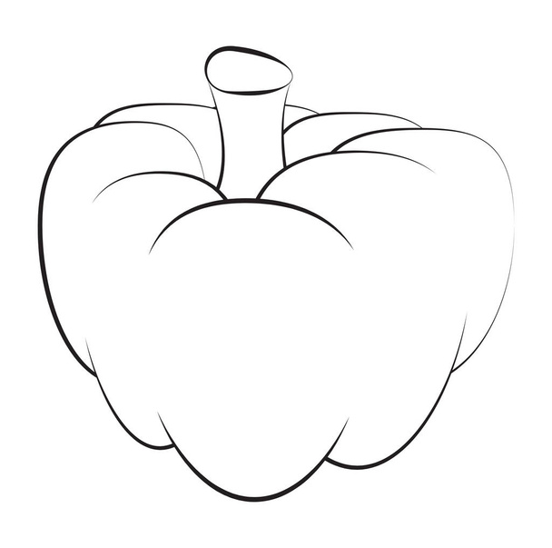 pumpkin  vector symbol icon design. Beautiful illustration isola - Vector, imagen