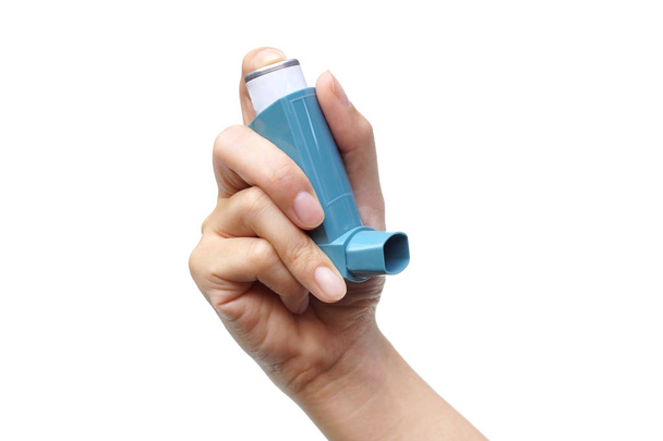 Um spray de tratamento para pessoas com asma e problemas respiratórios
 - Foto, Imagem