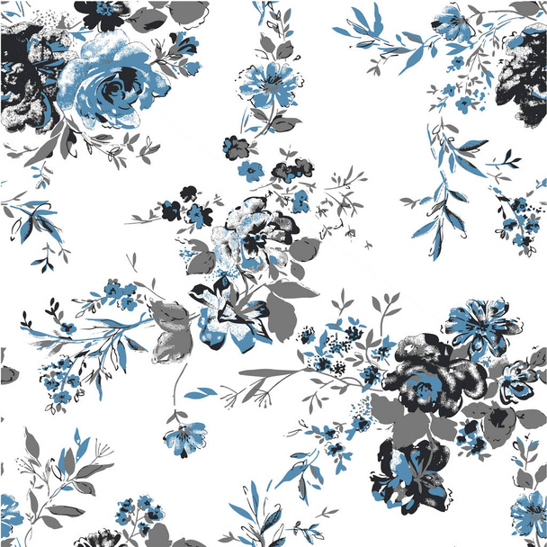 abstract flower pattern - Vektor, kép