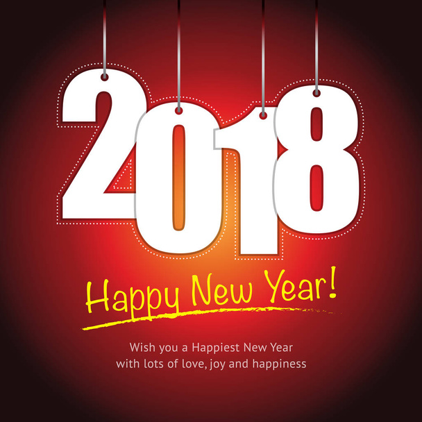 Happy New Year 2018 - Vector, Image