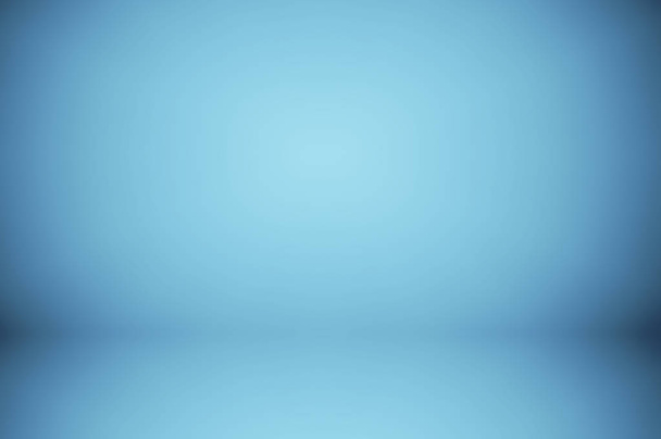 Blur αφηρημένη μαλακό μπλε τοίχο και studio φόντο - Φωτογραφία, εικόνα