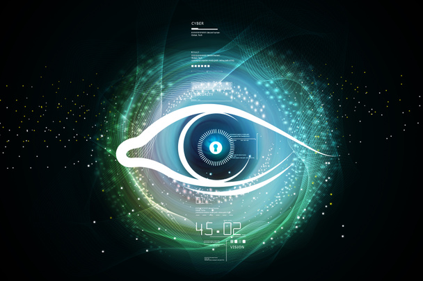 digital illustration of  Human eye  - Photo, Image