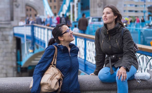 Having fun in London - two women on a city trip - Photo, image
