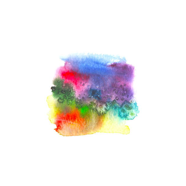 Aquarel regenboog vlek - Foto, afbeelding