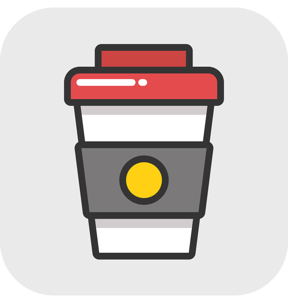 Coffee Vector Icon - Вектор,изображение