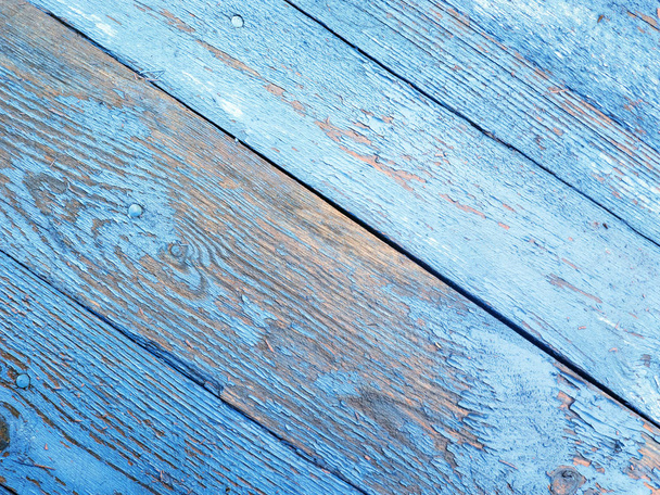 blue wooden background - Foto, imagen