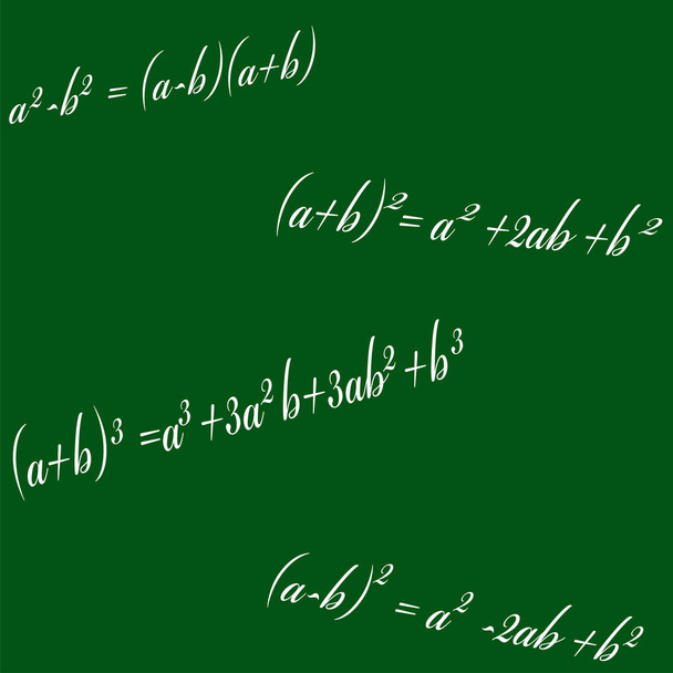 patrón sin costuras con fórmulas matemáticas
 - Vector, imagen