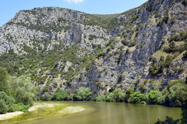 Grecja, Eastmacedonia, rzeka Nestos Gorge - Zdjęcie, obraz