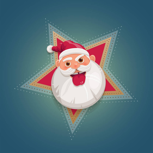 Ritratto di Babbo Natale cartone animato
 - Vettoriali, immagini