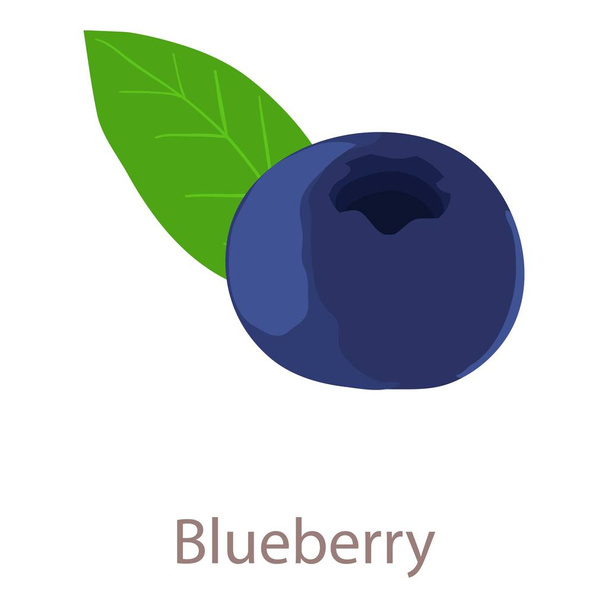 Blue berry icon, isometric 3d style - Вектор,изображение