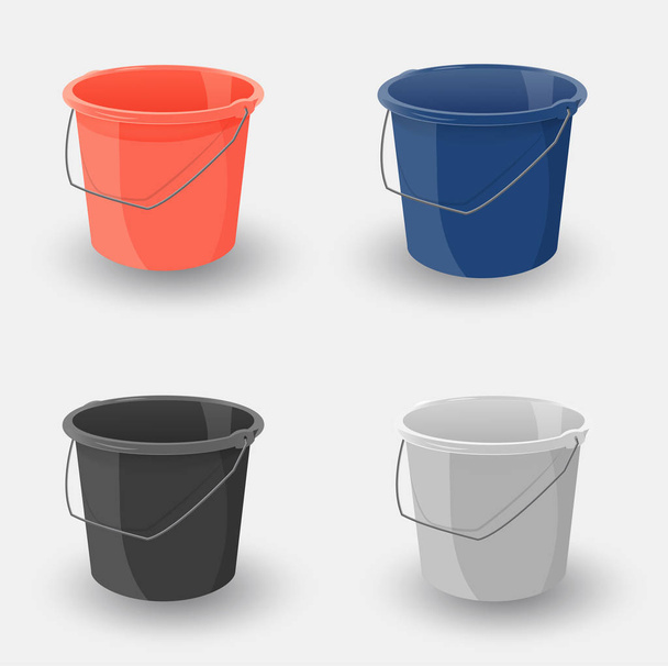 Color Bucket Set for Home - Vektori, kuva