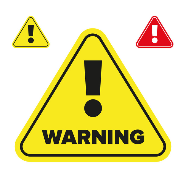Warning sign exclamation mark - Вектор, зображення