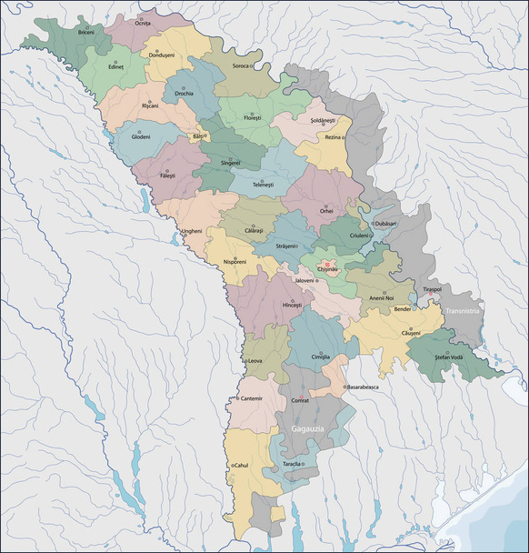 Map of Moldova - Vector, Image