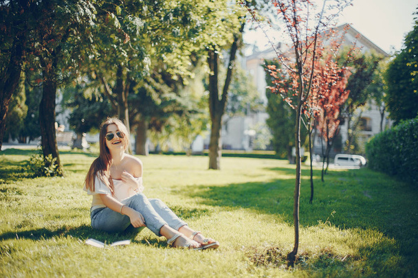 girl in a park - Fotó, kép