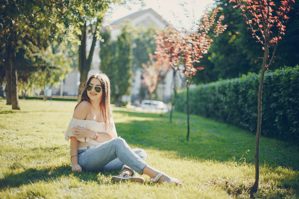 girl in a park - Photo, image