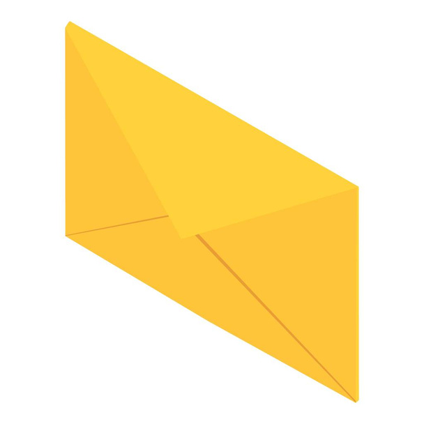 Post envelope icon, isometric 3d style - Vektor, kép