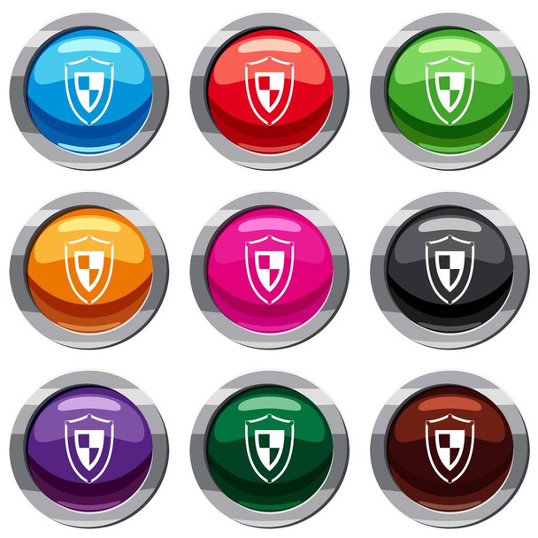 Shield set 9 collection - Vector, Image