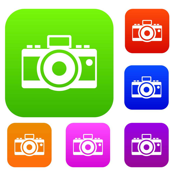 Photocamera set collection - Vetor, Imagem