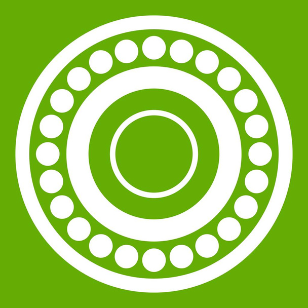 Bearing icon green - Vector, Image