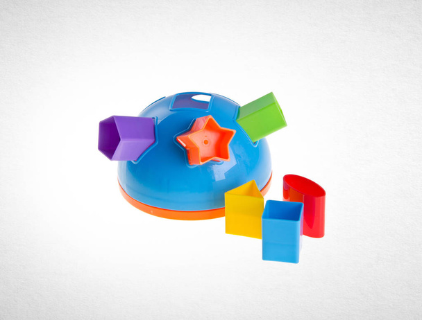 Shape Sorter or Childs toy shape sorter on a background - Photo, Image
