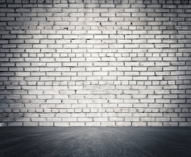 Λευκός τοίχος από τούβλα - Φωτογραφία, εικόνα