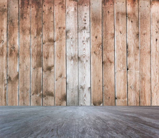 empty wooden wall - Photo, Image