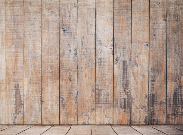 empty wooden wall - 写真・画像