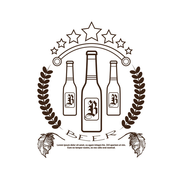 Oktoberfest Festival de la bière Logo Décoration de vacances Affiches Design
 - Vecteur, image