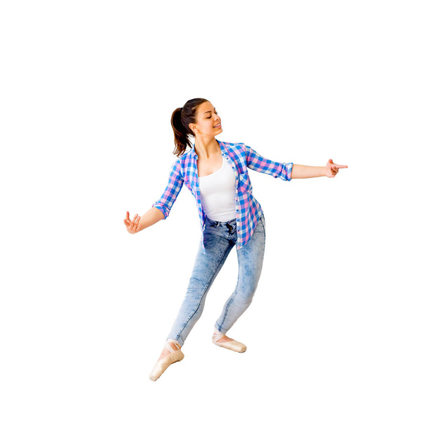 Portrait of a dancing girl - Foto, afbeelding
